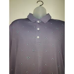 Puma Golf Polo Men's Large Short Sleeve Shirt Mattr Foliage Polo Purple Multi